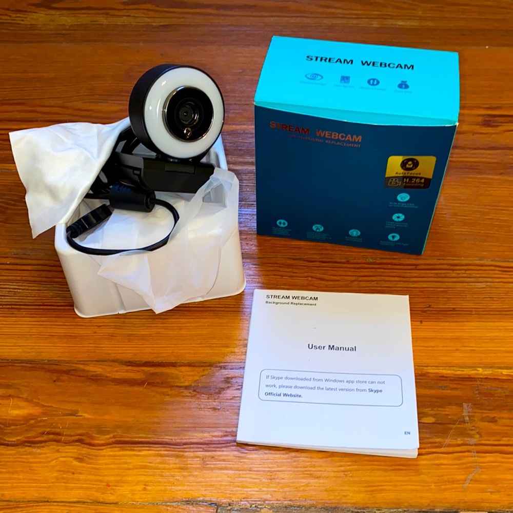 Stream Webcam w/ Ring Light